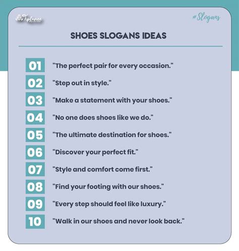 shoe care slogans.